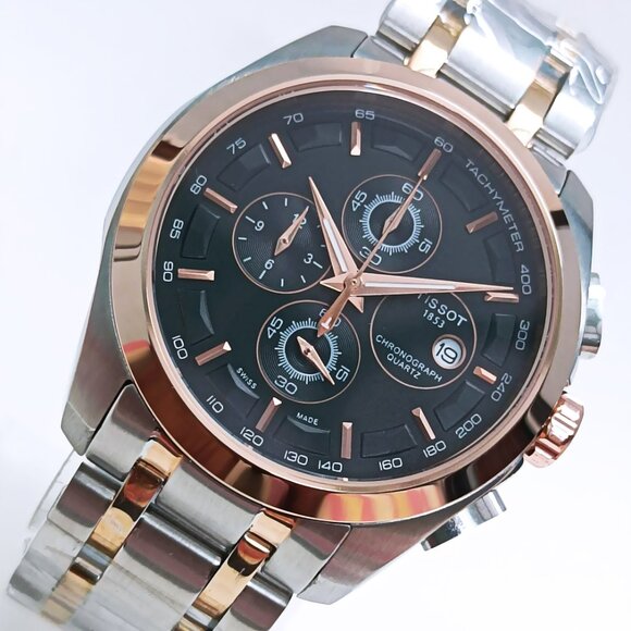 Tissot Men's Watch - Black and Rose Gold - Picture 1 of 7